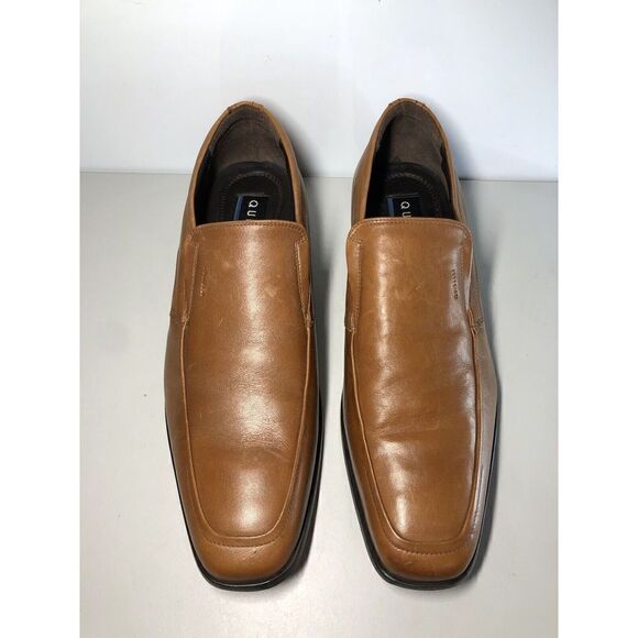 Quirelli Brown Leather Slip On Square Toe Dress Loafers Shoes Men Sz 29/11.5M US - Picture 16 of 16